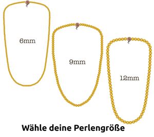 WOOD FELLAS Bijoux de cou Collier chic en bois Collier de perles de luxe jaune néon