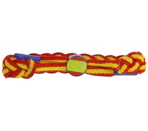 C3 Armband modisches Textil-Armband Spanische Flagge Gelb/Rot C3 Armband modisches Textil-Armband Spanische Flagge Gelb/Rot