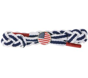C3 Textil-Armband cooles Armband USA Flagge Weiß/Blau/Rot C3 Textil-Armband cooles Armband USA Flagge Weiß/Blau/Rot