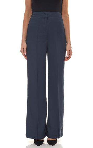 heine trousers suit trousers modern ladies business trousers with further leg form navy