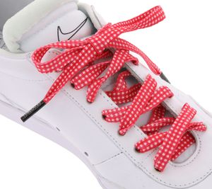 TubeLaces cordones de zapatos cool lace rojo / blanco a cuadros