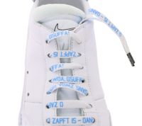 TubeLaces lacets de chaussures Oktoberfest Munich lacets rigolos O'zapft est blanc/bleu clair