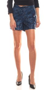 Guido Maria Kretschmer pantaloni eleganti shorts da donna con paillettes blu