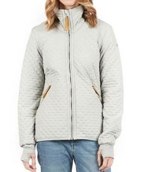 Finside Nelma chaqueta funcional chaqueta transpirable para mujer al aire libre gris