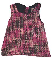 KANZ Mini-Kleid farbenfrohes Kinder ärmelloses-Kleid mit Karierten-Muster Mehrfarbig