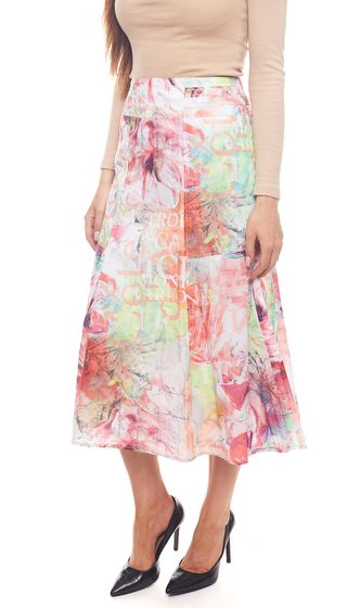 GERRY WEBER ESITION Falda de verano de moda falda midi de mujer con estampado completo