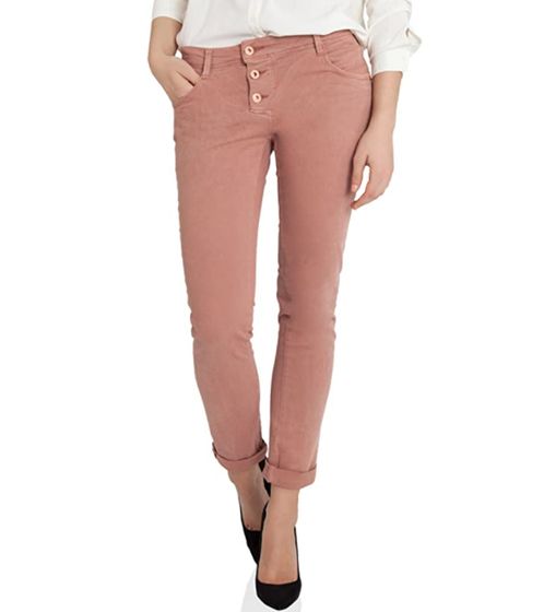 mavi jeans Andrea Boyfriend-Jeans modische Damen Mid Rise Hose Rosé