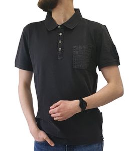 bruno banani Herren Polo-Shirt Freizeit-Hemd Modern Fit Schwarz bruno banani Herren Polo-Shirt Freizeit-Hemd Modern Fit Schwarz