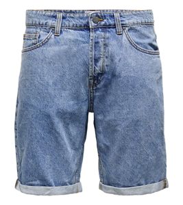 ONLY & SONS Bermuda Avi Life Bleu Denim Short Homme