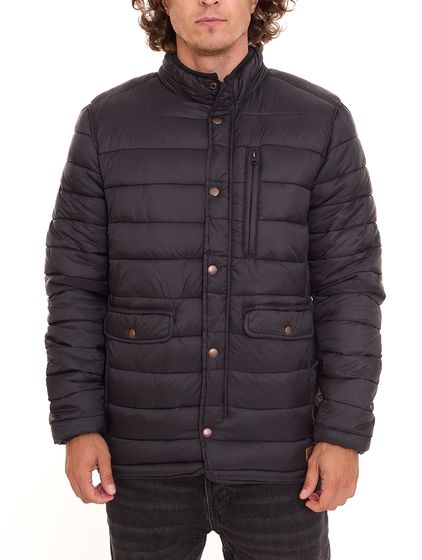 BLEND men s quilted jacket transitional jacket with stand-up collar Narve black