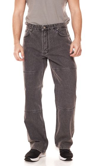STONES Mr. Ford Pantaloni casual da uomo in jeans lavati con nodi 10003 Grigio