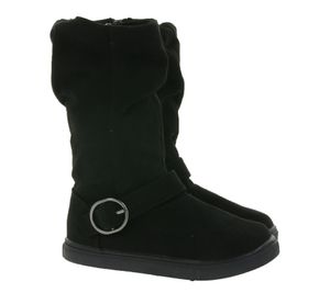 bonprix Winter-Stiefel gefütterte Schuhe für Mädchen 950663 Schwarz