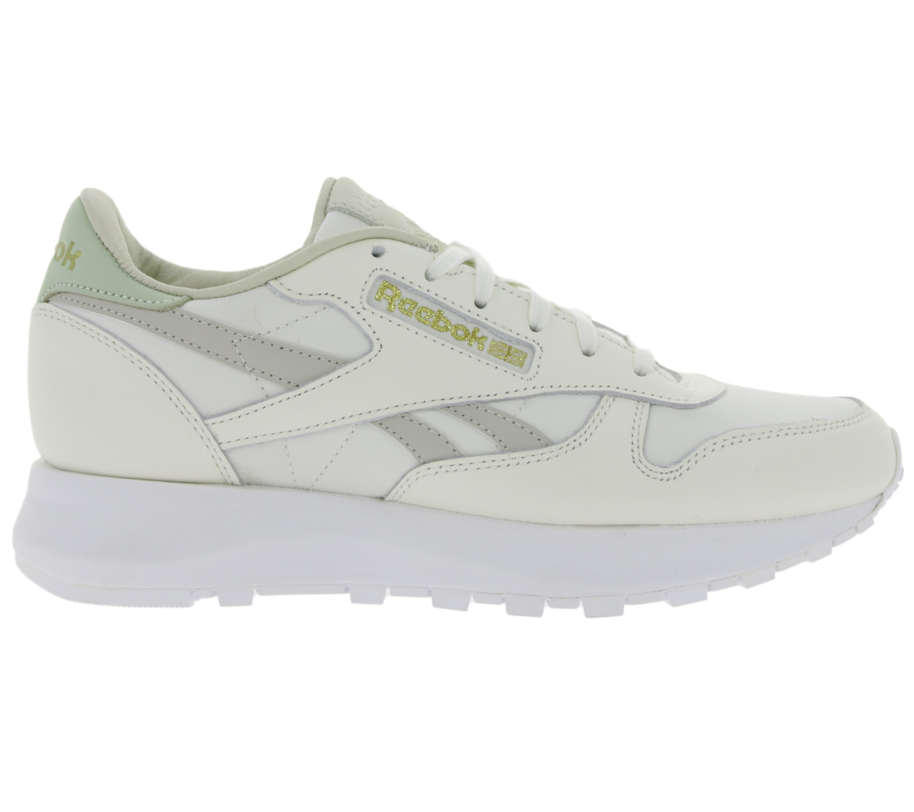 Reebok Classic Leather SP Women's Low Top Sneaker with Coated Leather  GZ6425 White/Beige