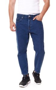 ONLY & SONS Avi Beam Cropped Herren Jeans Hose mit Retro-Waschung 22021420 Dunkelblau