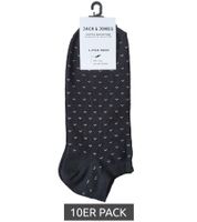 10 Paar JACK & JONES Unisex Freizeit-Socken oder Sneaker-Socken aus Baumwolle Onesize