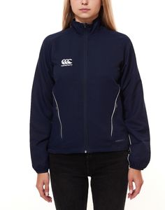 Canterbury Team Track Jacket Veste de sport pour femme avec Vaposhield E683644 769 Bleu foncé