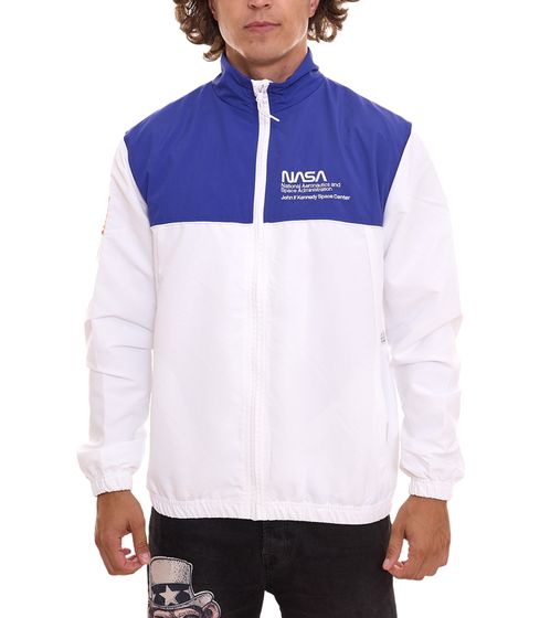 K1X | Kickz NASA Track Jacket Giacca da allenamento da uomo Giacca sportiva 1193-4353/1100 Bianco/Blu