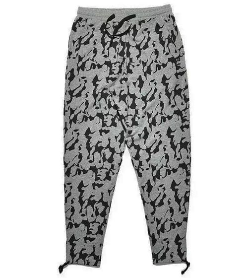 K1X | Kickz WMNS Pantalon de survêtement ample pour femme Camo Pattern Joggers 6500-0045/8092 Gris/noir