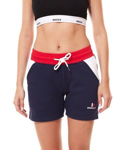 DONNAY Fitness Shorty Damen Sport-Hose bequeme Sweat-Shorts Blau/Rot/Weiß