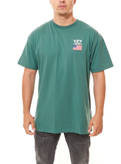 Kreem YZY 2020 Tee Chemise en coton pour homme T-shirt d été 9171-2500/3342 Vert