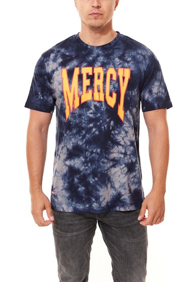 Kreem Keys Tie Dye Tee Men's Short Sleeve Shirt in Batik Look 9163-2507/8462 Grey