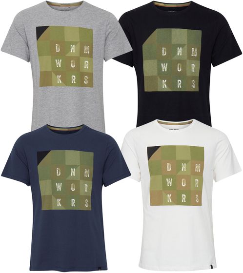 BLEND Amisk Herren Baumwoll-T-Shirt mit Print nachhaltiges Sommer-Shirt 20713512 verschiedene Farben