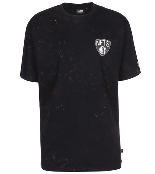 NEW ERA NBA Brooklyn Nets Washed Men's Cotton Shirt 13083863 Black