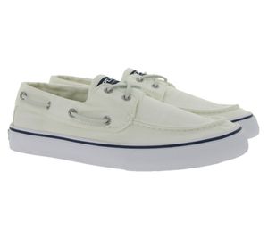 SPERRY Bahama II SW Chaussures Bateau Homme Chaussures Toile STS22016 Blanc