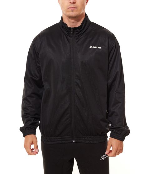 LOTTO Chaqueta de entrenamiento para hombre con cremallera completa MTGW10007PEN Negro