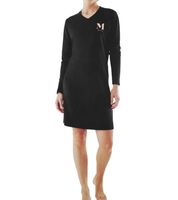 MEXX Camicia da notte da donna , vestaglia a maniche lunghe o senza braccia in blu o nero