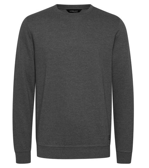 11 PROJECT Garrett CrewNeck Pull décontracté pour homme Heather Sweater 21300786-ME 1940071 Gris