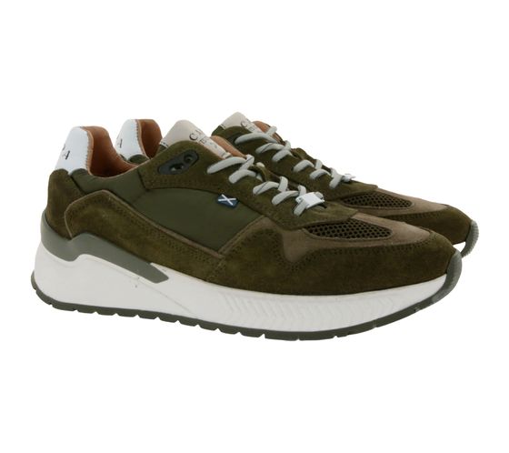SCAPA Sports Collection Herren Sneaker mit dicker Sohle Schnür-Schuhe 10/5550E 610 Khaki