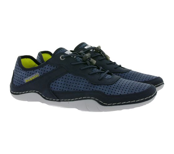 bugatti Zapatos bajos de hombre con zapatillas Soft Flex para todos los días 321-A7U01-5050 azul