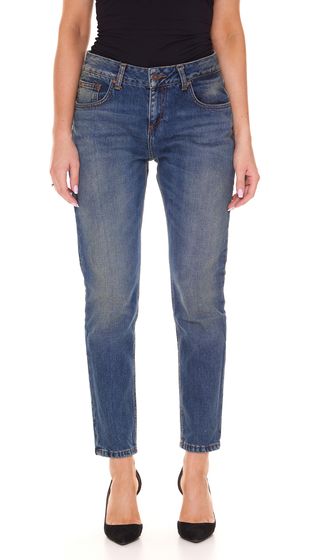 LTB Mika Simple Boyfriend Jeans da Donna Pantaloni in Cotone Lavato Undamaged 50869 14479 51603 Blu