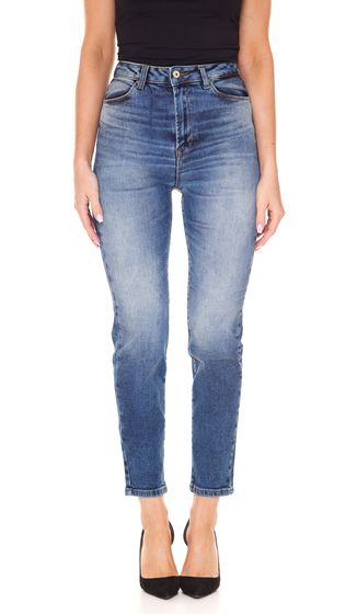 LTB Melva Jeans Super Skinny da Donna Pantaloni a Vita Media con Lavaggio Rhonda Undamaged 51289 14240 51579 Blu