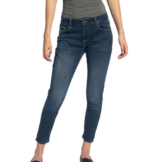 Pantalon en jean boyfriend jeans femme LTB Mika avec délavage Adila 50869 14446 51589 bleu