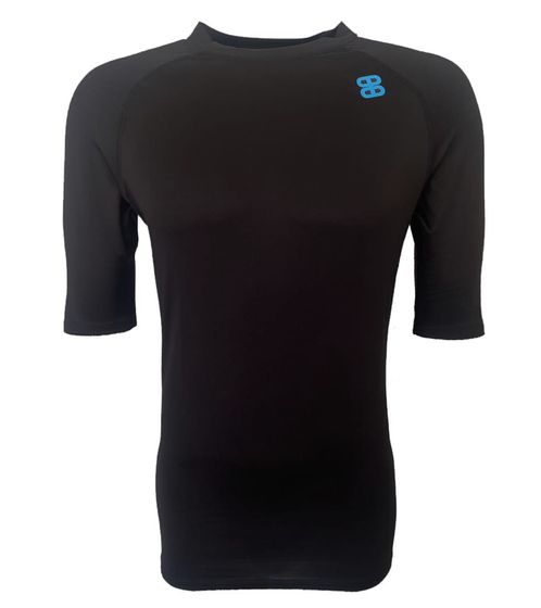 Planet Sports Bamburi Lycras Maglia sportiva da uomo T-shirt fitness PS110055-200 Nera