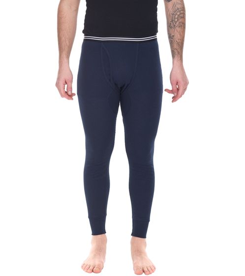 Calzoncillos de esquí para hombre AM Legend calzoncillos largos sostenibles de puro algodón 26183 Navy