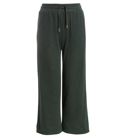 MAZINE Chilly women's 7/8 fabric trousers made of soft jersey knit leisure trousers 22131707 dark green