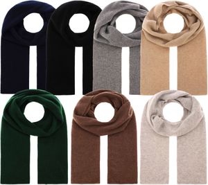 KKS STUDIOS cashmere scarf luxurious winter scarf in ribbed design 8034R Navy, Black, Gray, Beige