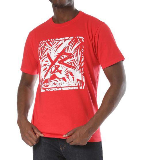 Camiseta Young and Reckless Square Logo Griffon elegante camisa estampada para hombre camisa informal hecha de algodón 110021-572 rojo