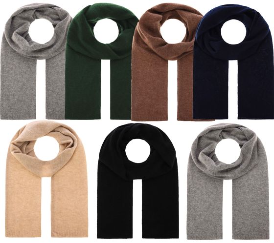 KKS STUDIOS cashmere scarf luxurious winter scarf 8022S Navy, Black, Gray, Beige