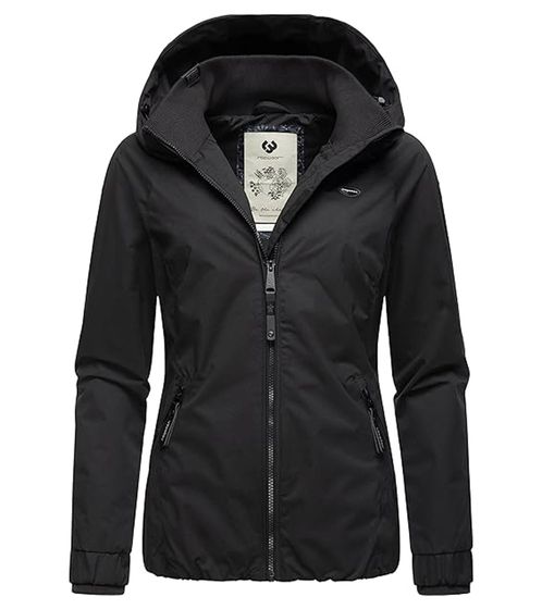 giacca funzionale da donna ragwear Dizzie, giacca outdoor vegana antivento e idrorepellente 2221-60006 1010 nero