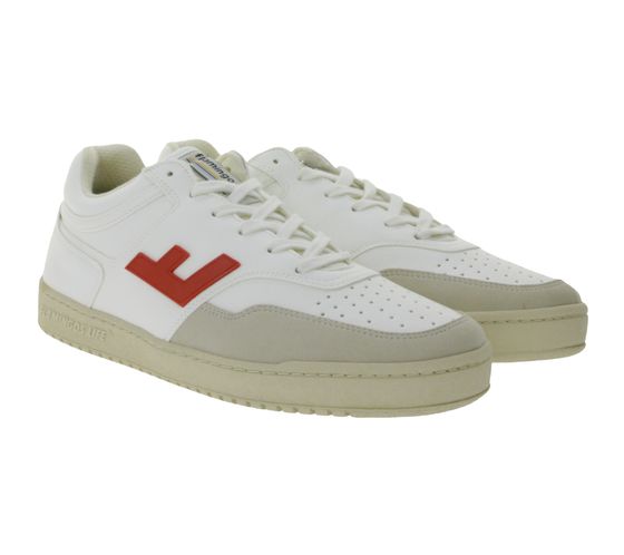 FLAMINGOS LIFE Retro 90`s Sneaker Vegan Leisure Shoes Low-Top Sneaker Made in Spain FW21R9WHIROUMON White/Red