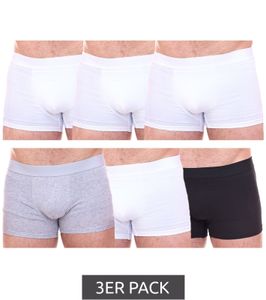 Pack de 3 calzoncillos tipo bóxer para hombre Watson s en estilo retro de algodón en negro, blanco o una mezcla de negro/blanco/gris