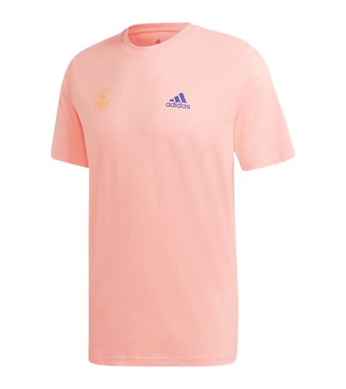 adidas Snack Photo men's exceptional leisure shirt with snack print on the back GE4665 coral