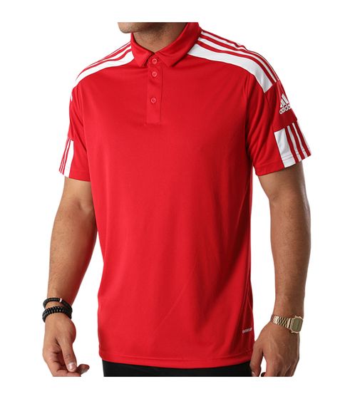 Polo adidas Squadra 21 da uomo traspirante comoda maglietta sportiva GP6429 rossa