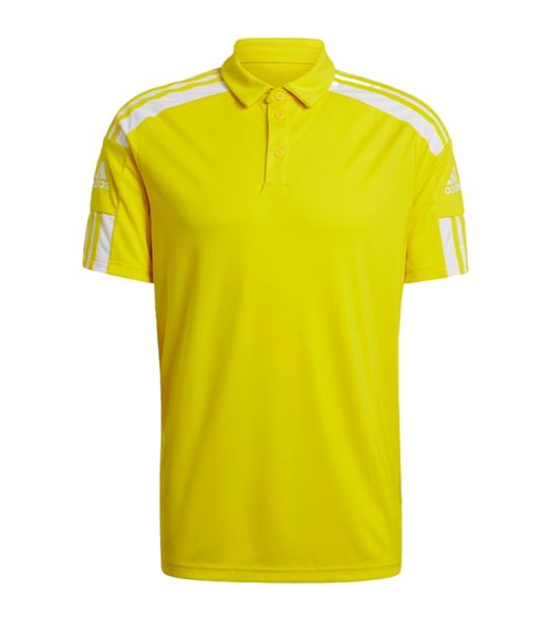 Polo adidas Squadra 21 da uomo traspirante comoda maglietta sportiva GP6428 gialla