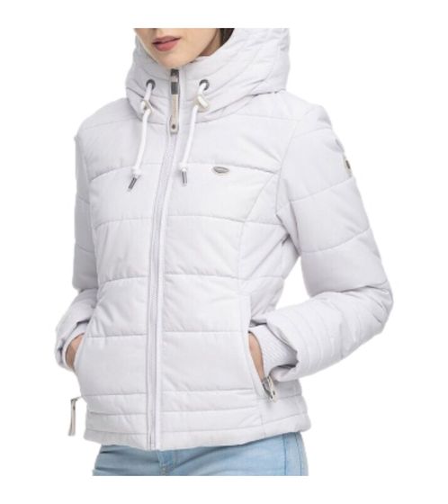 ragwear Novva Quilted Damen nachhaltige Winter-Jacke stylische Outdoor-Jacke mit Kapuze 2221-60008 3003 Grau