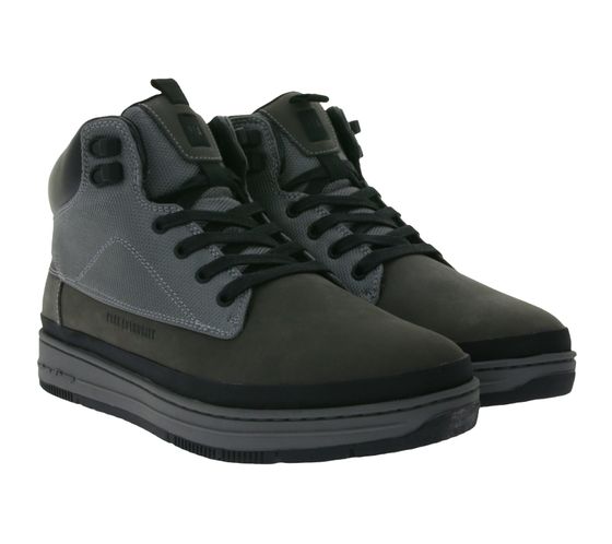 PARK AUTHORITY by K1X | Kickz GK5000 Herren Sneaker-Boots aus Veloursleder mit Textil-Overlays Stiefel 6214-0508/8974 Grau/Schwarz
